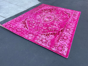 nuLOOM Reiko Vintage Persian Area Rug, 9' x 12', Pink