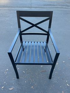 Crate & Barrel Regent Dining Chair in Black