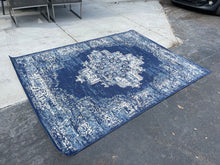 Load image into Gallery viewer, Nourison Grafix Navy Blue 5’3x7’3 Area Rug
