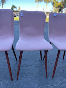 Pink Upholstered Dining Chair