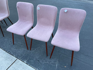 Pink Upholstered Dining Chair