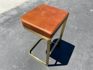 CB2 Mack Leather 30" Bar Stool